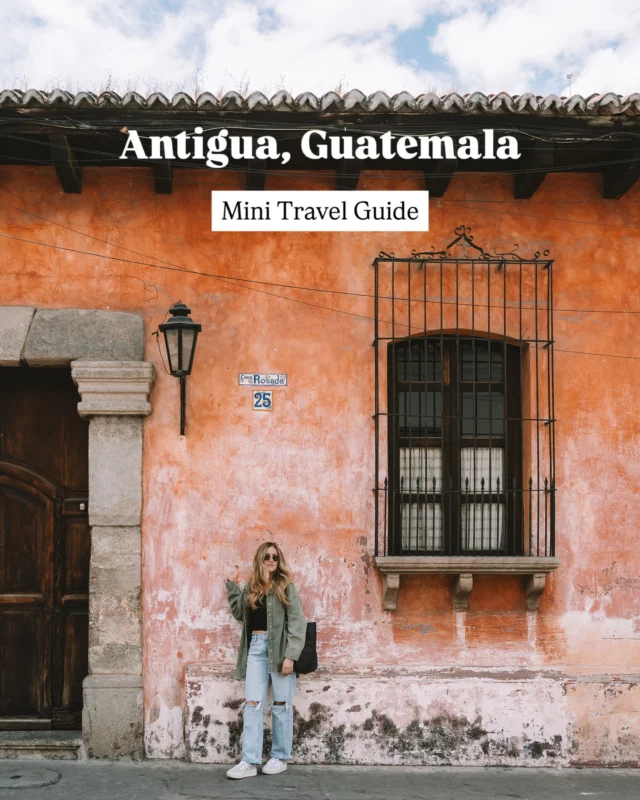 🇬🇹 ANTIGUA, GUATEMALA MINI GUIDE 🔽
(Make sure to save this for later planning)! 

🌟 BEST THINGS TO DO
• Explore on foot —the town is super walkable and one of the best things to do is stumble into random shops and cafes 
• Visit the famous Arco de Santa Catalina 
• Explore the local cathedrals and ruins. Some favorites are: Ruinas de Santa Clara and Iglesia de La Merced 
• Try Guatemalan coffee —there are SO many amazing cafes in Antigua, and Guatemala is known for its coffee. More on that below!
• Do a volcano hike. Pacaya can be done in a day trip from Antigua or you can book the more strenuous Acatenango volcano hike which is typically an overnight experience. 
• Visit Hobbitenango - A quirky themed park for Lord of the Rings lovers. 
• Altamira - another unique themed park near Hobbitenango where you can take unique photos, ride a cycle on a wire and eat with volcano views 
• Watch sunset from a rooftop cafe. Cafe Sky has a particularly good view of the volcano! 
• Hike to the top of Cerro de la Cruz for city views 

🌟 WHERE TO STAY
• Luxury: Villa Bokeh
• Affordable: Good Hotel 

🌟 WHERE TO SHOP
• Luna Zorro Studio - For amazing textiles and goods all made in Guatemala
• La Tienda de Dona Gavi 
• Los Colores de la Tierra
• Nim Pot 
• Harmony 

🌟 WHERE TO EAT + DRINK 
• Cafe Sky for best rooftop views
• Tartines - French food with a patio overlooking the ruins 
• Wild Daughter - They do limited pop-ups per month 
• Antigua Cerverza El Bosque beer garden 
• El Comalote - The freshest homemade tortillas 
• Cafe No Se - Amazing mezcal dive bar 
• La Cuevita de Los Urquizu 
• Por Que No? Cafe - Amazing hole in the wall spot and one of our favorite meals in Guatemala! 
• Alegria Cafe - They have amazing breakfast burritos 

🌟 BEST CAFES 
• Cafe Sol - Make sure to go to the upstairs patio
• Artista de Cafe
• Starbucks (yes, I’m serious). Their courtyard is insanely beautiful. 
• Fat Cat Coffee House
• 12 Onzas
• Alegria Cafe 
• Cafe Condesa

Have you been to Antigua yet? 😍😍